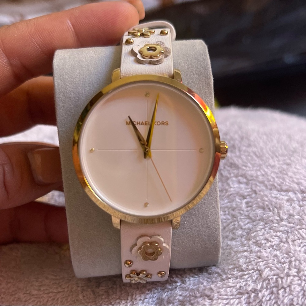 MIchael Kors floral white watch